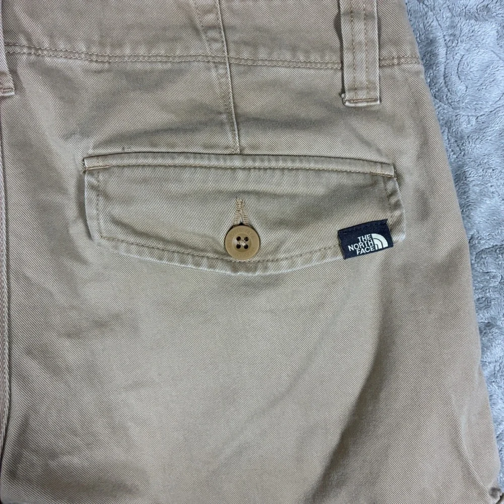 The North Face Mens Cargo Hiking Pants Size 34 Tan Cotton Outdoors Workwear